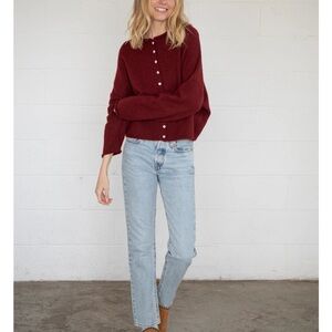 Piper Cardigan in Wine